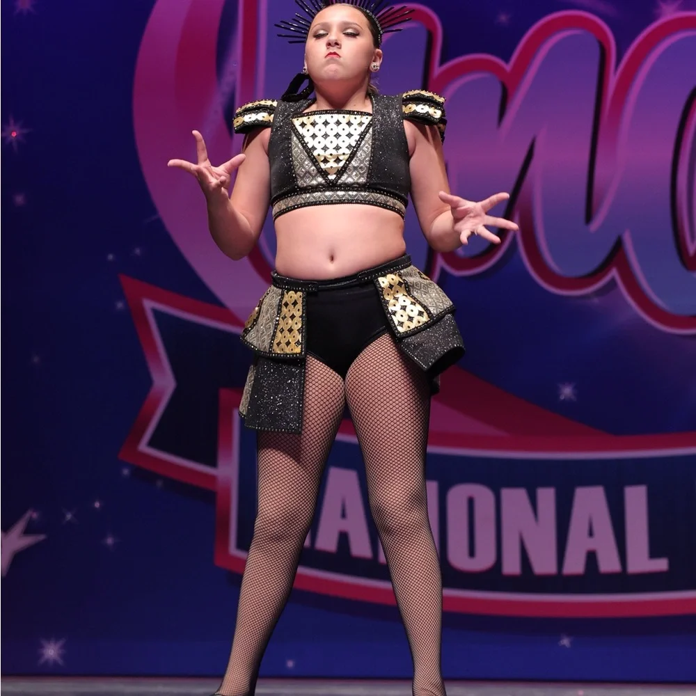 Black and Gold Dance Costume - Queen of Aragon
